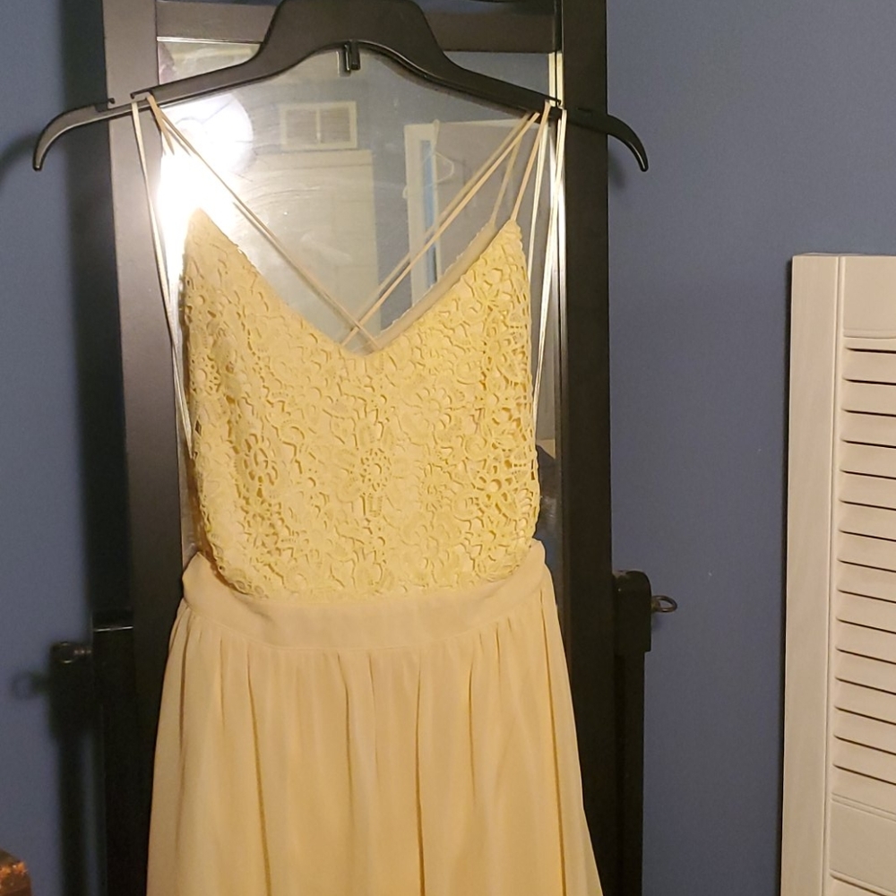 Yellow formal dress
